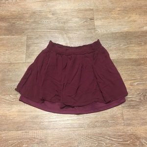 Maroon skirt